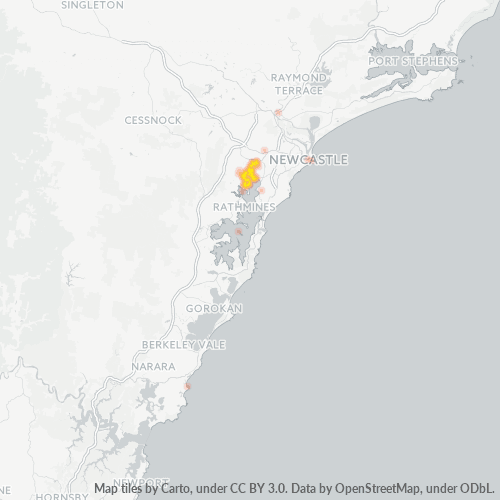 2284 Business Density Heatmap