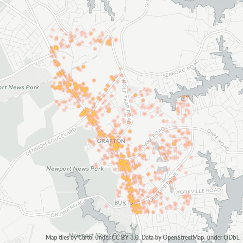 23692 Business Density Heatmap