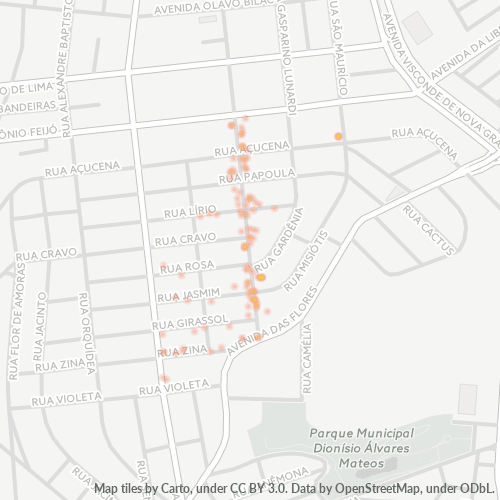 06112-000 Heatmap de Densidade da Empresa