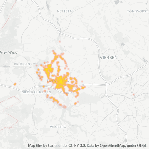 41366 Standortdichte-Heatmap