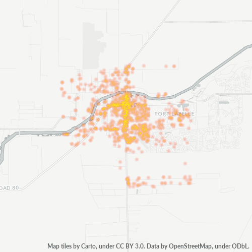 33935 Business Density Heatmap