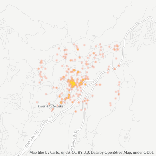 95383 Business Density Heatmap