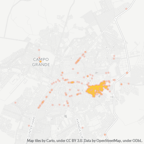 79041-000 Mapa de calor de densidad empresarial