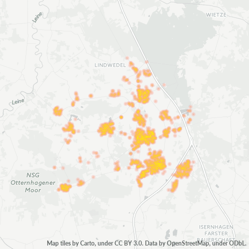 Heatmap für plz 30900