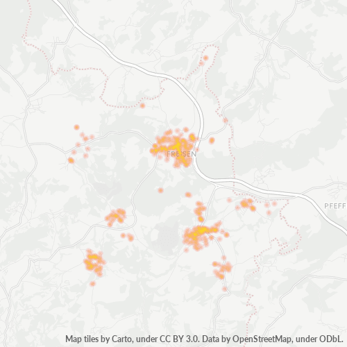 Heatmap für plz 66629