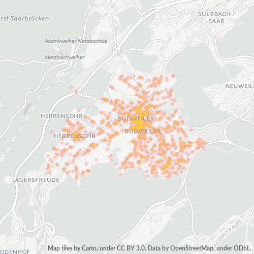 66125 Standortdichte-Heatmap