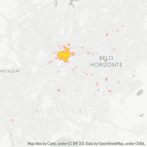 30730-000 Mapa de calor de densidad empresarial