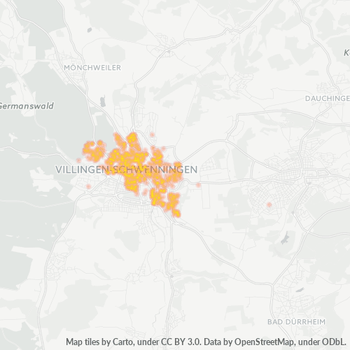 Heatmap für plz 78048