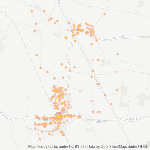 6940 Heatmap over forretningstæthed