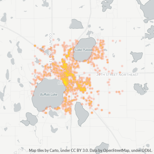 55313 Business Density Heatmap