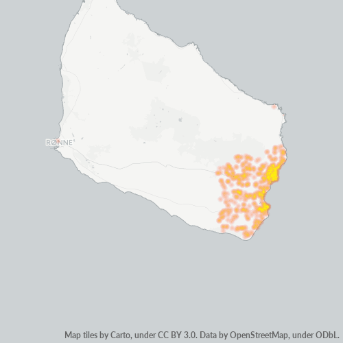 3730 Heatmap over forretningstæthed