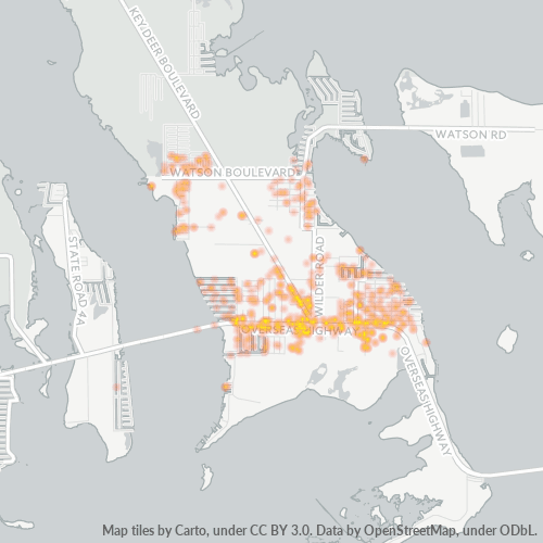 33043 Business Density Heatmap