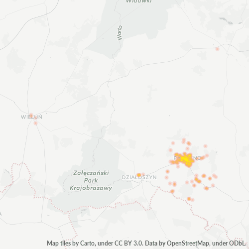 98-330 Mapa intensywności działalności gospodarczej