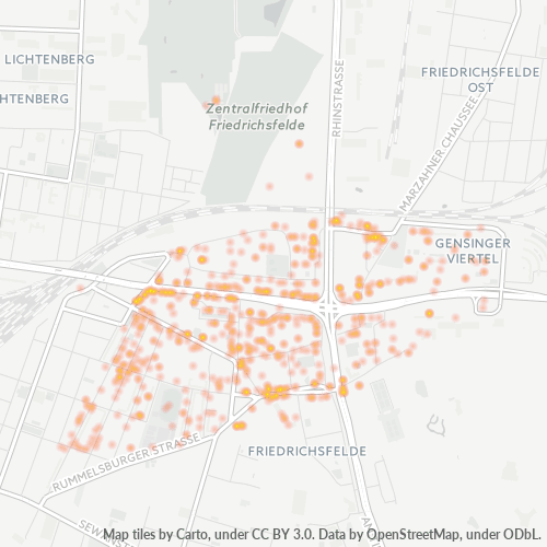Heatmap für plz 10315