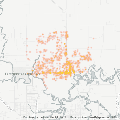 70611 Business Density Heatmap