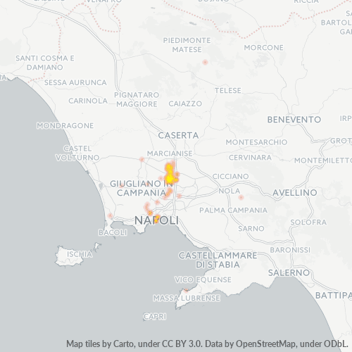 Mappa di calore per cap 80023