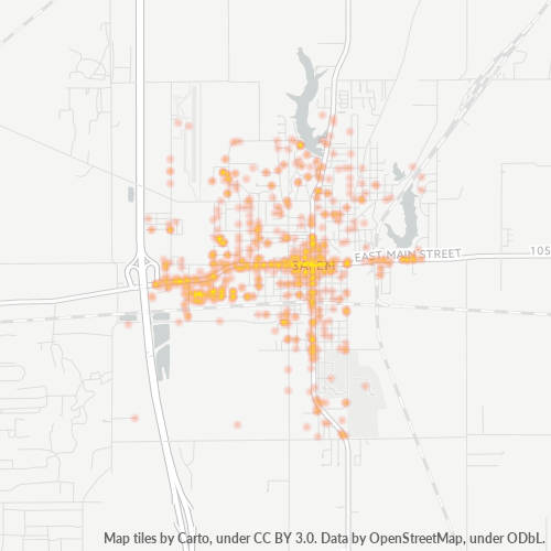 62881 Business Density Heatmap