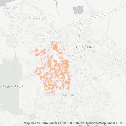 94522 Business Density Heatmap