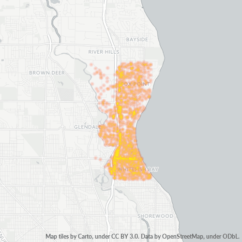 53217 Business Density Heatmap