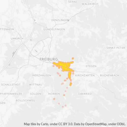 Heatmap für plz 79117