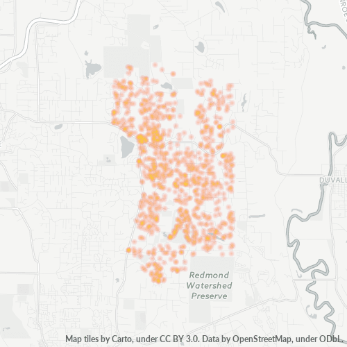 98077 Business Density Heatmap