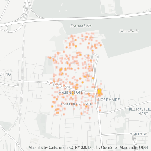 Heatmap für plz 80933