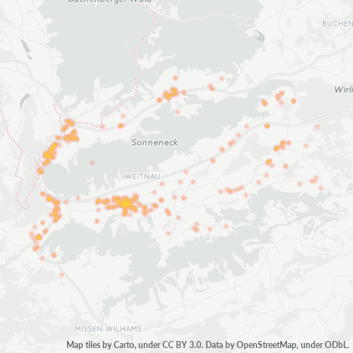 Heatmap für plz 87480