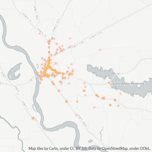 71019 Business Density Heatmap