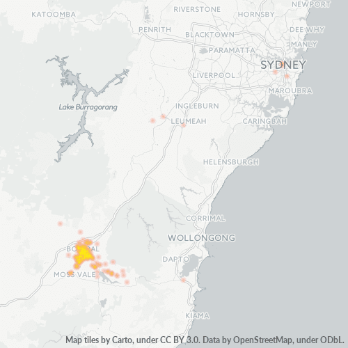 2576 Business Density Heatmap