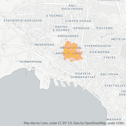 561 23 Χάρτης θερμότητας πυκνότητας επιχείρησης