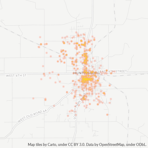47542 Business Density Heatmap