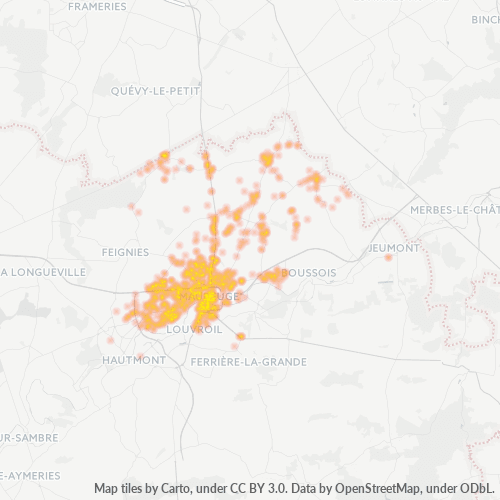 59600 Thermocarte de densité d'activité