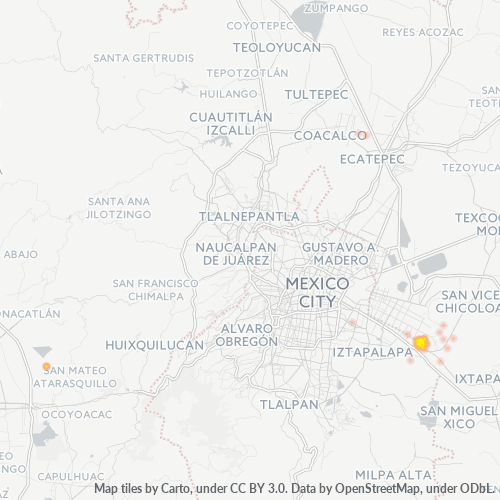 56420 Mapa de calor de densidad empresarial