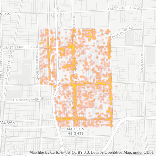 48071 Business Density Heatmap