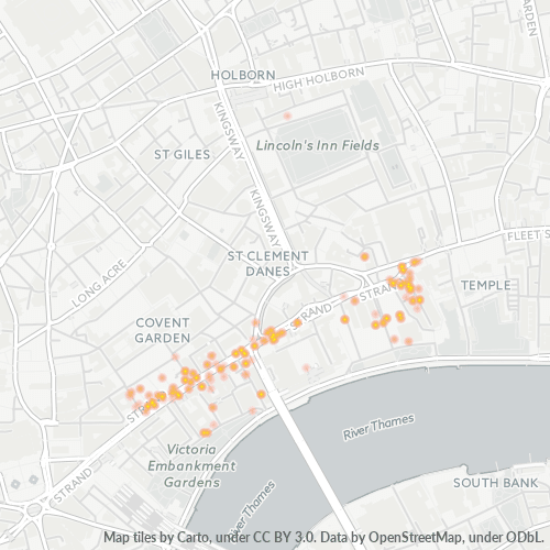 WC2R Business Density Heatmap