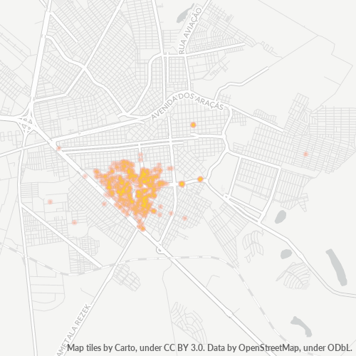 16020-000 Mapa de calor de densidad empresarial
