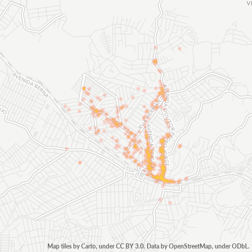 26383-000 Mapa de calor de densidad empresarial