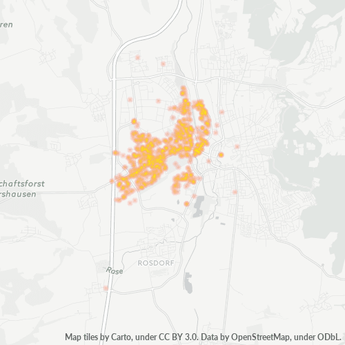 Heatmap für plz 37081
