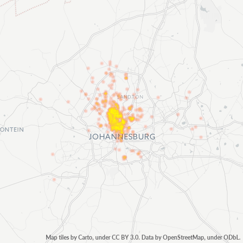 2193 Hittekaart vir Besigheidsdigtheid