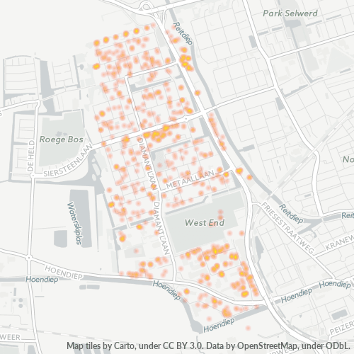 9743 Heatmap Bedrijfsdichtheid