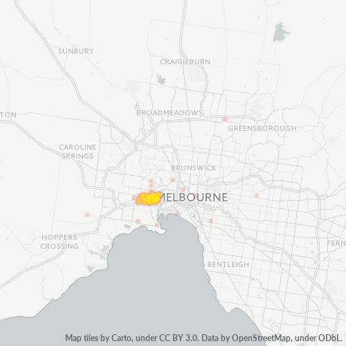 3013 Business Density Heatmap
