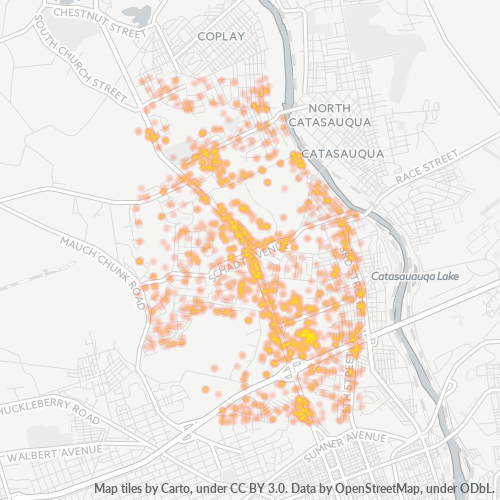 18052 Business Density Heatmap