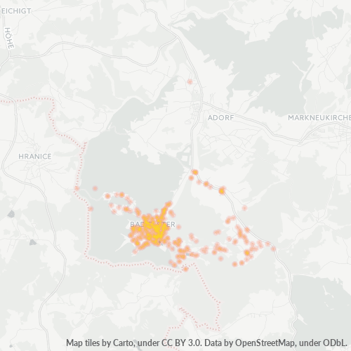 Heatmap für plz 08645