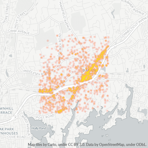 06820 Business Density Heatmap
