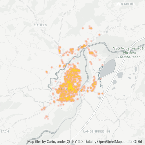 Heatmap für plz 85368
