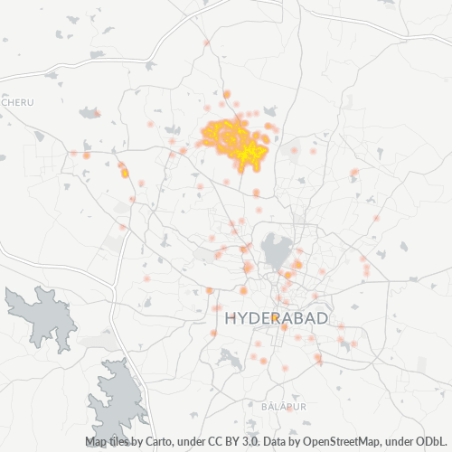 500054 Business Density Heatmap