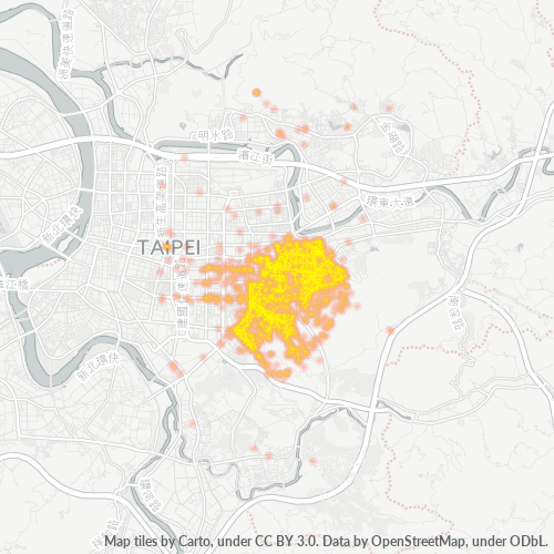 110 商業密度熱圖