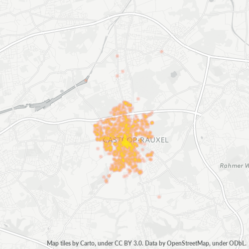 Heatmap für plz 44575