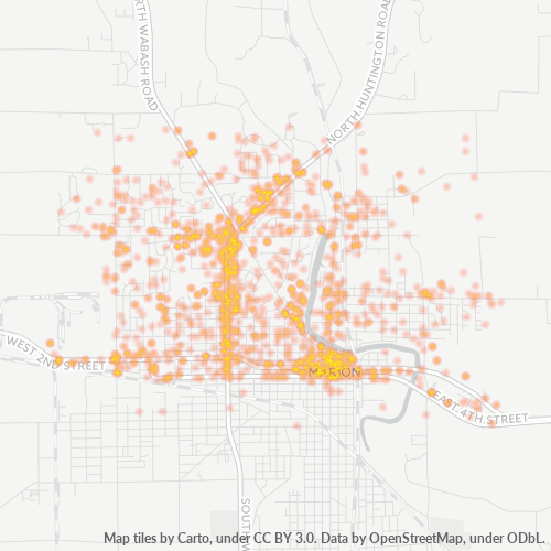 46952 Business Density Heatmap