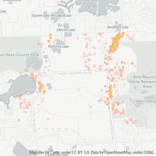 48360 Business Density Heatmap
